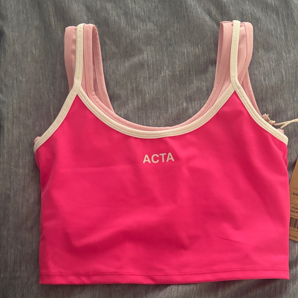 ACTAWEAR Vibrant Pink Sports Bra
